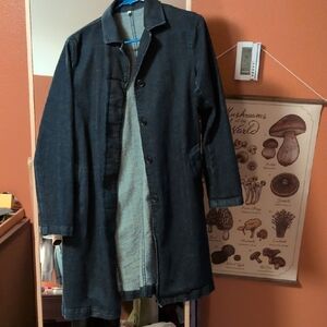 Womens Long Denim Coat